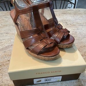 Franco Sarto MaryBeth Wedge Sandals size 10
